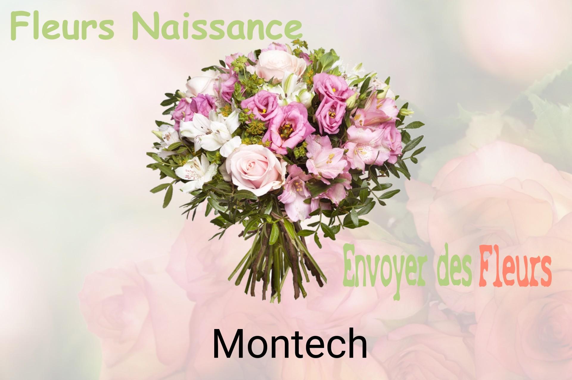 Bouquet de fleurs de naissance livré à Montech